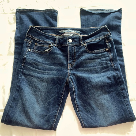 American Eagle Outfitters Denim - American Eagle Jeans Women's 10 Long Kick Boot Stretch Dark Wash Denim Pants.